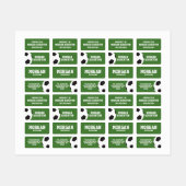 Voetbal kleding labels (Vel)