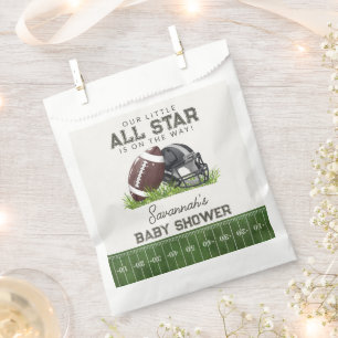 Voetbal Kleine All Star Touchdown Baby Shower Bedankzakje