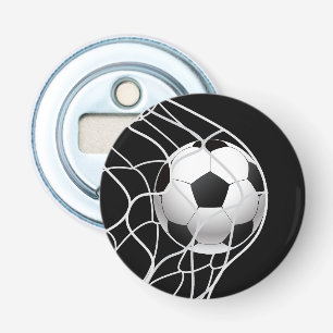 Voetbal knop flesopener button flesopener