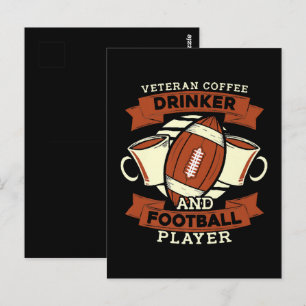 Voetbal Koffie Briefkaart