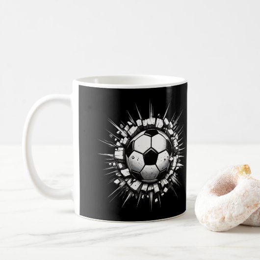Voetbal Koffiemok (Met donut)