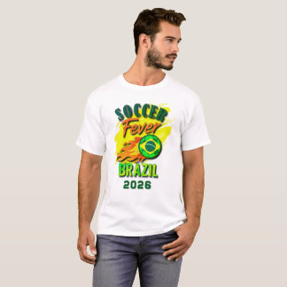 VOETBAL Koorts 2026 Brazilië Fan Uitrusting Beperk T-shirt