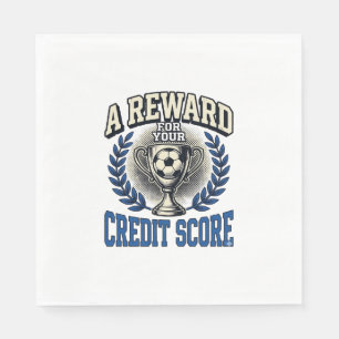 Voetbal Krediet Score Antieke Trofee Servet