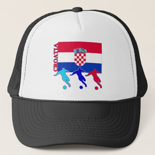 Voetbal Kroatië Trucker Pet (Voorkant)
