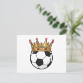 Voetbal Kroon Koning Briefkaart (Staand voorkant)