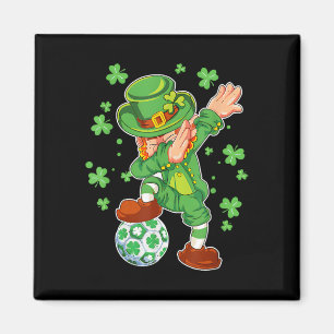 Voetbal Leprechaun St Patricks Day Boys Girls Man  Magneet