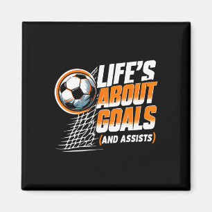 Voetbal Leven Gaat Over Doelen En Ists Voetballer Magneet