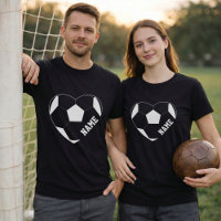 Voetbal Liefde Hart Aangepaste Speler Naam