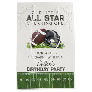 Voetbal Little AllStar Touchdown Verjaardags Favor Medium Cadeauzakje