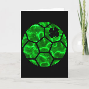 Voetbal Ll Shamrock Lucky Clover Ierse St. Patrick Kaart