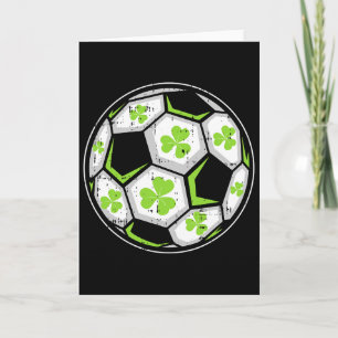 Voetbal Ll Shamrock St Patricks Day Clover Sport B Kaart