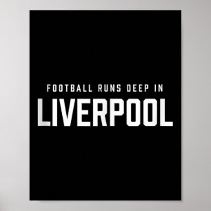 Voetbal loopt diep in Liverpool Tank Top Poster