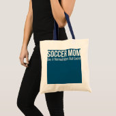 Voetbal mam als een normale mam maar koeler tote bag (Voorkant (product))