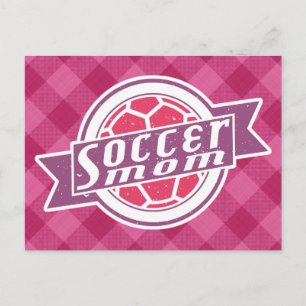 Voetbal mam briefkaart