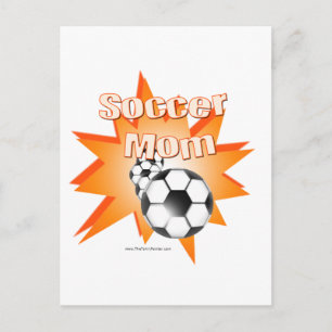 Voetbal mam briefkaart