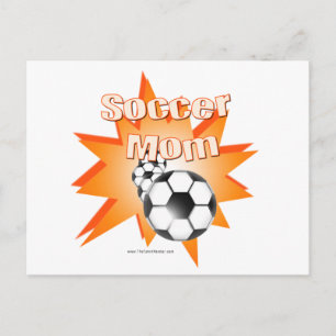 Voetbal mam briefkaart