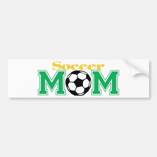 Voetbal mam bumpersticker (Voorkant)