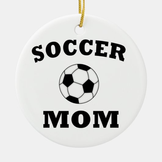 Voetbal mam keramisch ornament (Voorkant)