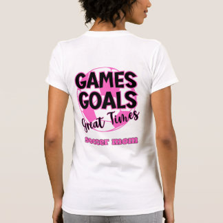 Voetbal mam spel doelen geweldige tijden grappig t-shirt