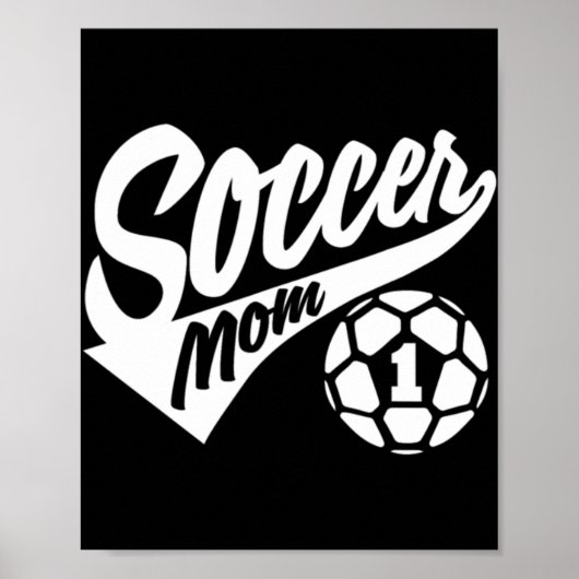 Voetbal Mam T Proud Soccer Mam I Love Soccer T-shi Poster (Voorkant)