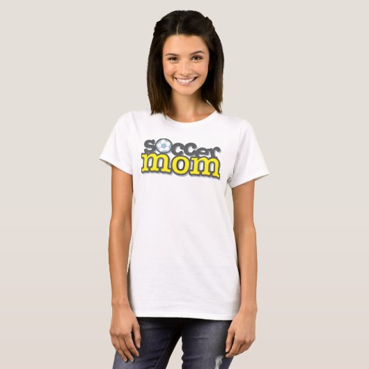 Voetbal Mam T-Shirt (Voorkant volledig)