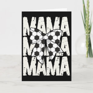Voetbal Mama Coquette Strik Sport Moeder Schattig  Kaart