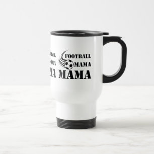 Voetbal Mama Klassieke Sportieve Moeder Typografie Reisbeker