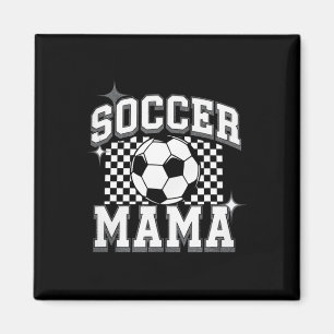 Voetbal Mama - Voetbal Seizoen Voetbal Vintage Fan Magneet
