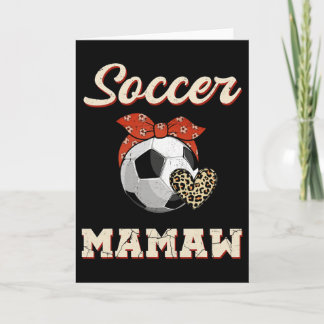 Voetbal Mamaw Ndana Luipaard Hart Fans Moederdag Kaart