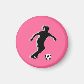 Voetbal Meisje LABEL Speler (Vrouw) - Roze-L Magneet