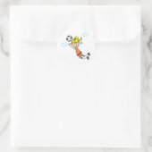 Voetbal meisje legt Sticker (Tas)