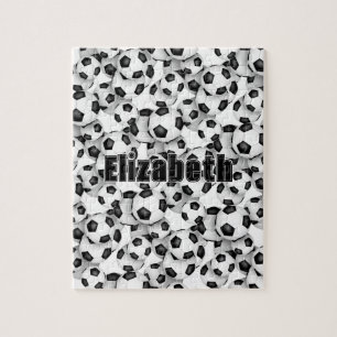 Voetbal meisjes jongens naam leuke sport geschenke legpuzzel