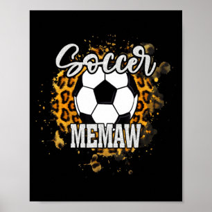 Voetbal Memaw Vintage Voetbal Familie Matching T-S Poster
