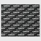 Voetbal met Coach Hartelijk dank Cadeaupapier (Vlak)