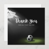 Voetbal met dank voor alles wat u doet op groen p (Voorkant / Achterkant)