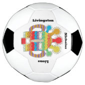 Voetbal met Diablo Huma kunstwerk (Gedraaid)