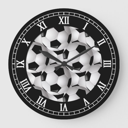 Voetbal met Romeinse cijfers Grote Klok (Voorkant)