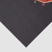 Voetbal met vlammen. tissuepapier (Detail)