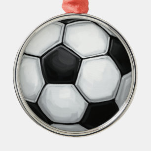 Voetbal Metalen Ornament