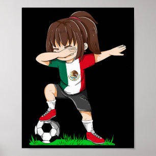 Voetbal Mexico Jersey Shirt Mexicaanse Vlag Voetba Poster