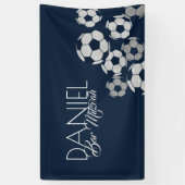 Voetbal Mitzvah Banner (Verticaal)