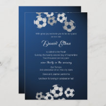 Voetbal Mitzvah Uitnodiging