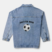 Voetbal Moeder Denim Jas Denim Jacket (Achterkant)