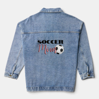 Voetbal Moeder Denim Jean Jacket