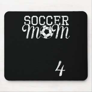 Voetbal Moeder Jersey Nummer 4 Favoriete Speler #4 Muismat