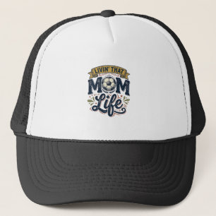 Voetbal Moeder Leven Vintage Gravure Shirt Ontwerp Trucker Pet