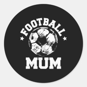 Voetbal Moeder Schets Voetbal Ll Trots Wedstrijd D Ronde Sticker