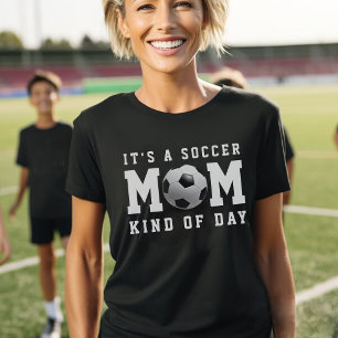 Voetbal Moeder Soort Dag Zwart T-shirt