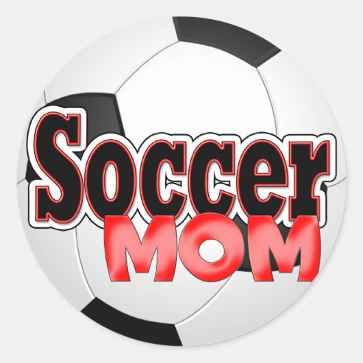 Voetbal Moeder Stickers (Voorkant)