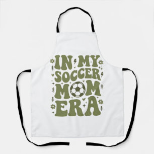 Voetbal Moeder Tijdperk Vintage Sport Moeder Shirt Schort
